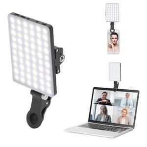 NIB- Newmowa 60 LED High Power Rechargeable Clip Light with Front & Back Clip